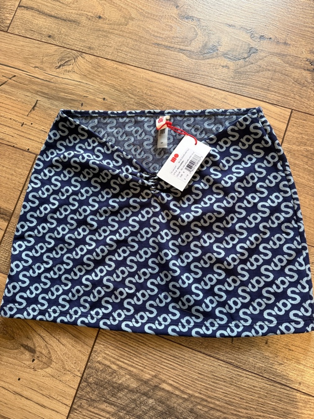 NWT Solid & Striped The Lana Skirt - Varsity Blue Jacquard - S